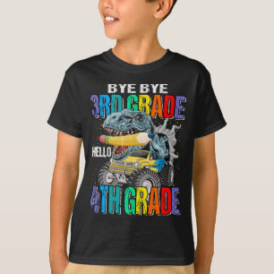 Bye Bye 3rd Grade Hello 4th Grade Monster Truck T-Shirt