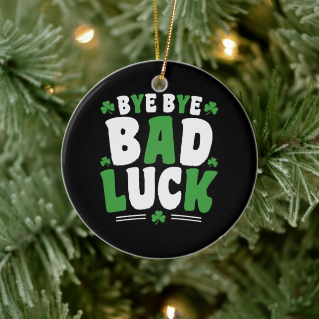 Bye Bye Bad Luck Ceramic Tree Decoration (Tree)