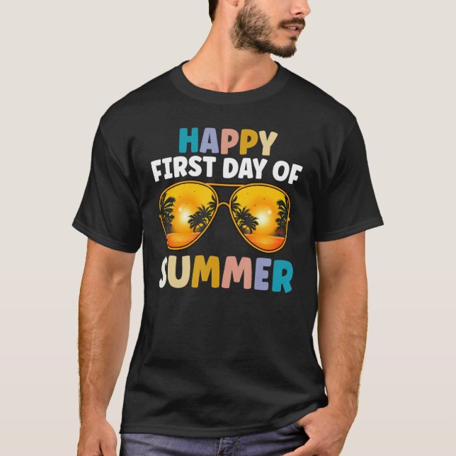 Bye Bye SCHOOL Hello Summer Last Day Of School T-Shirt (Front)
