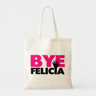 Bye Felicia Hand Wave Hot Pink Tote Bag