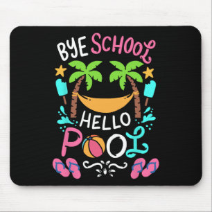 Bye School Beach T Ball Tee Hammock  Mouse Pad