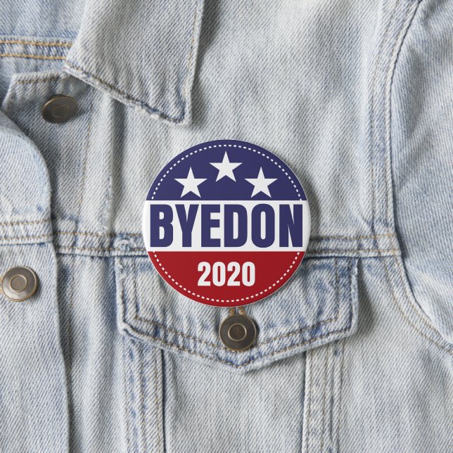 BYEDON 2020 Bye Don Anti Trump Joe Biden Button (In Situ)