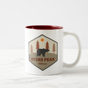 Byers Peak Wilderness Colorado Bear Two-Tone Coffee Mug