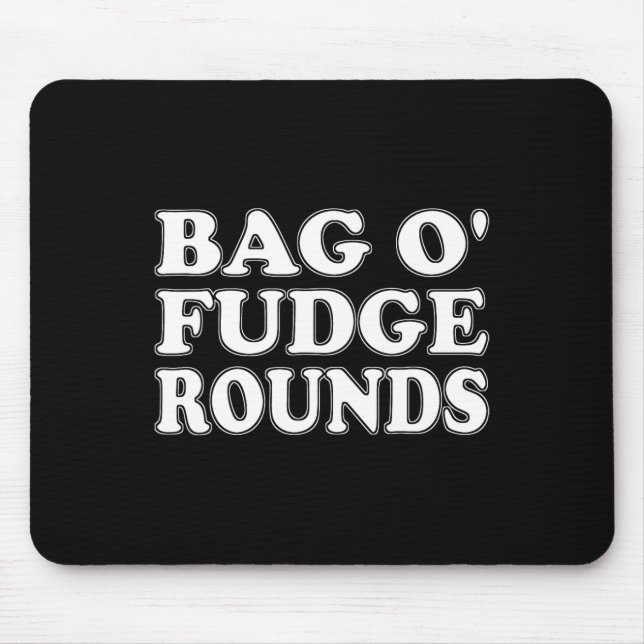 Byg O' Fudge Rounds Halloween Costume  Mouse Pad (Front)