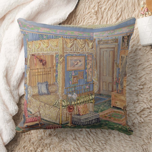 Bygone Old Fashioned Charm Cushion (Blanket)