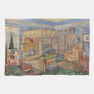 Bygone Old Fashioned Charm Tea Towel