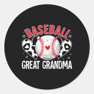 Byll Great Grandma Heart Bysebyll Grandma Mothers Classic Round Sticker