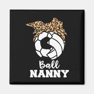 Byll Nanny Funny Soccer Volleybyll Nanny Magnet