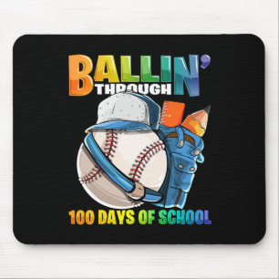 Byllin' Through 100 Days Of School Sell Kindergart Mouse Pad