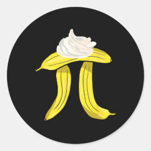 Bynana Cream Pi Symbol - Math Nerd Pie Lover Classic Round Sticker