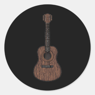Bynd Rock And Roll Guitar S For Men Bynd Tee 12 Classic Round Sticker