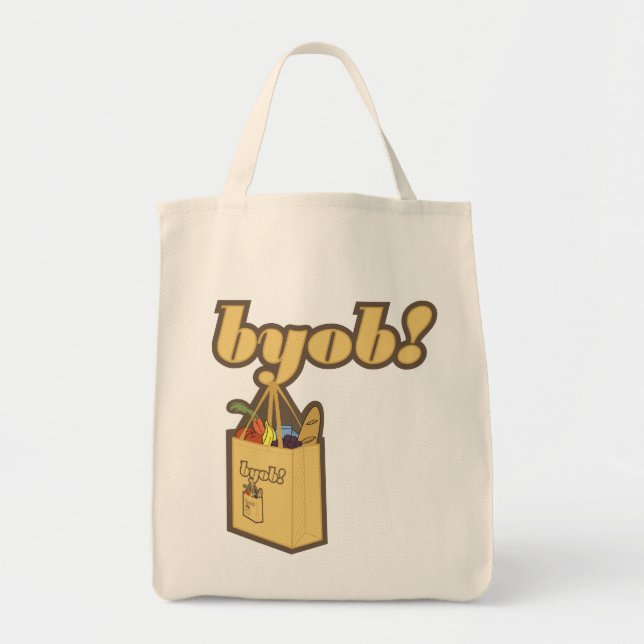 byob! To infinity! Organic Tote Bag (Front)