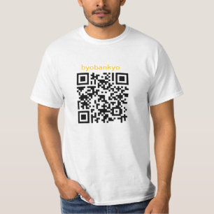 Byobankyo Custom Bitcoin QR Code T-Shirt