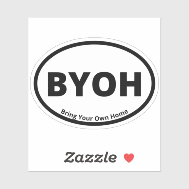 BYOH - Bring Your Own Home Oval Camping Design (Sheet)
