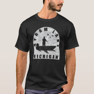 Byram Lake Fishing Michigan T-Shirt