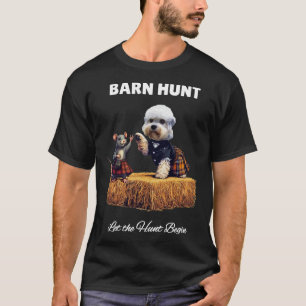 Byrn Hunt Lover - Cute Rat And Dandie Dinmont Dog T-Shirt
