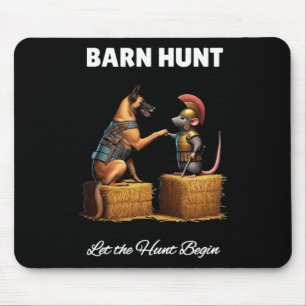 Byrn Hunt Lover - Cute Warrior Rat And Malinois Sh Mouse Pad