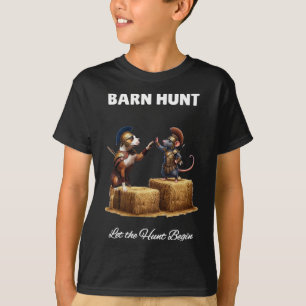 Byrn Hunt Lover - Cute Warrior Rat And Staffordshi T-Shirt