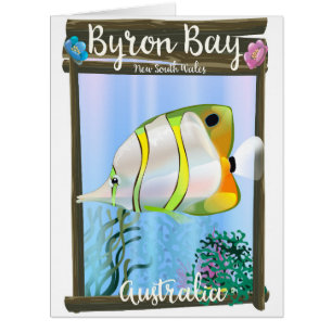 Byron Bay Australia travel poster.