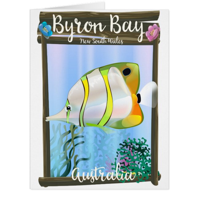 Byron Bay Australia travel poster. (Front)