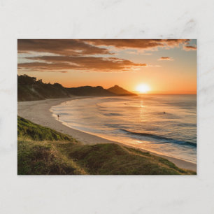 Byron Bay Beach Golden Hour Australia Postcard