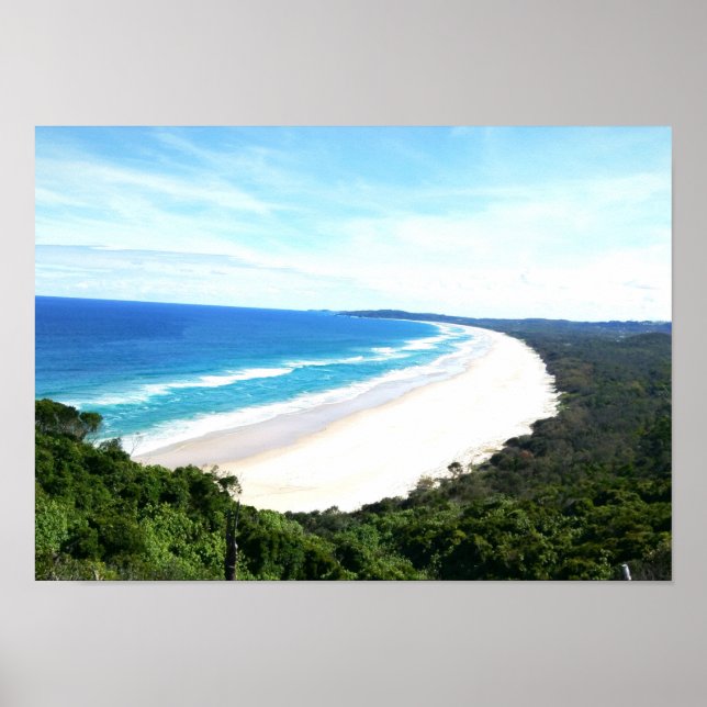 Byron Bay Beach View Poster (Front)