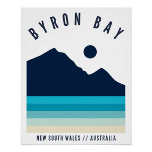 Byron Bay New South Wales Australia Retro Vintage  Poster