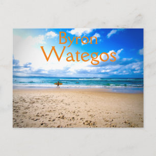 Byron Bay Wategos Beach Surf Postcard