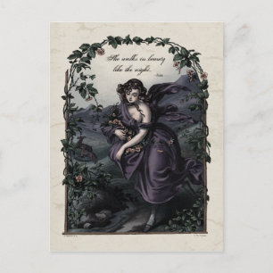 Byron "She Walks in Beauty" Victorian Postcard