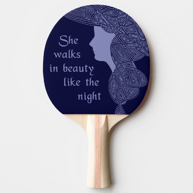 Byron's Lady Ping Pong Paddle (Front)