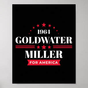 Byrry Goldwater Shirt Republican 1964 Campaign  Poster