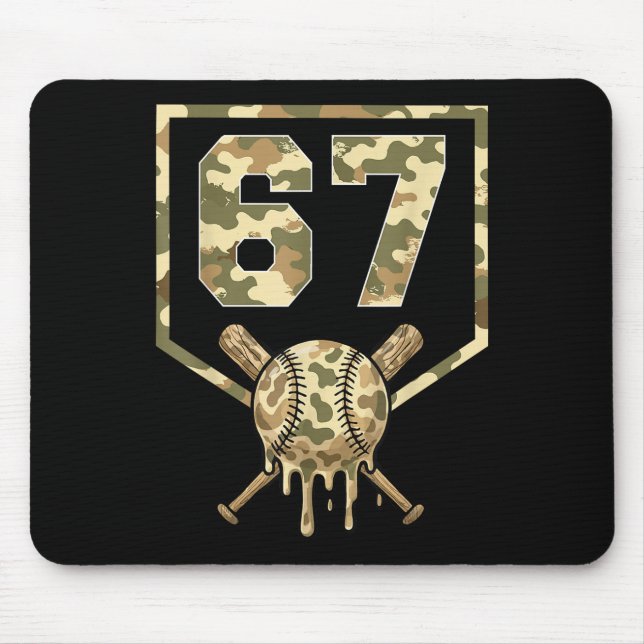 Bysebyll 67 Drip Boys Ice Cream Dripping Six Seven Mouse Pad (Front)
