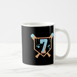 Bysebyll 7 Year Old Ice Cream Drip 7th Birthday Bo Coffee Mug