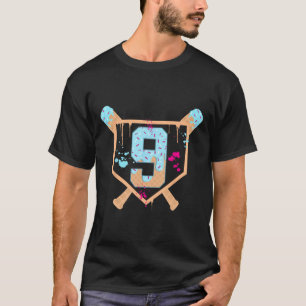 Bysebyll 9 Year Old Ice Cream Drip 9th Birthday Bo T-Shirt