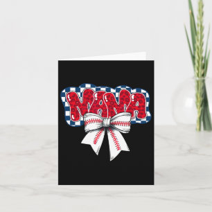 Bysebyll Coquette Bow Bysebyll Mama Game Day Women Card