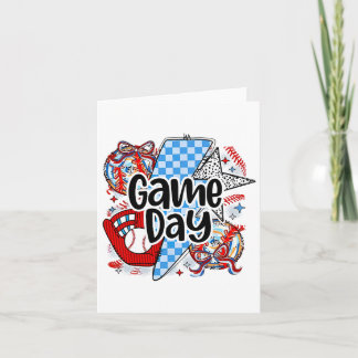 Bysebyll Coquette Game Day Retro Tis The Season Ch Card