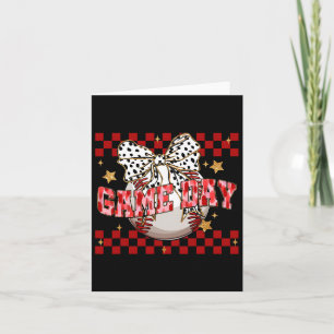 Bysebyll Coquette White Bow Mothers Day Sports Wom Card