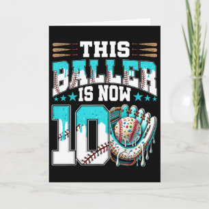 Bysebyll Drip 10th Birthday Party Boy Sport Fan 10 Card