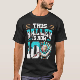 Bysebyll Drip 10th Birthday Party Boy Sport Fan 10 T-Shirt