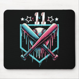 Bysebyll Drip 11th Birthday Boys Number 11 Youth 1 Mouse Pad