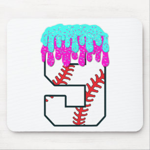 Bysebyll Drip 9 Year Old 9th Birthday Boy Jersey N Mouse Pad