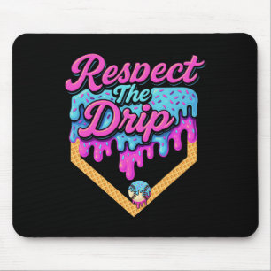 Bysebyll Drip Boys Home Plate Ice Cream Respect Th Mouse Pad