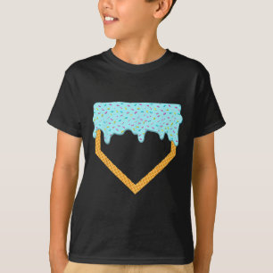 Bysebyll Drip Boys Home Plate Ice Cream Sport Play T-Shirt