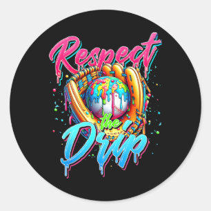 Bysebyll Drip Boys Ice Cream Drip Youth Respect Th Classic Round Sticker