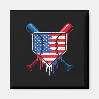 Bysebyll Drip Boys Ice Cream Patriotic American Fl Magnet