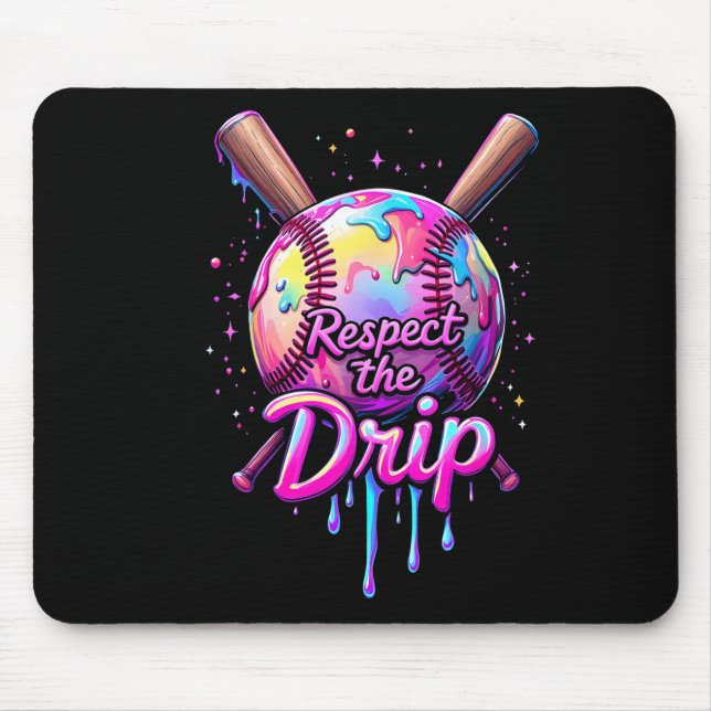 Bysebyll Drip Boys Ice Cream Respect The Drip Game Mouse Pad (Front)