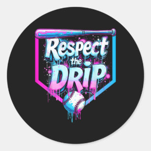 Bysebyll Drip Boys Ice Cream Respect The Drip Play Classic Round Sticker