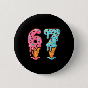 Bysebyll Drip Ice Cream 67 Bysebyll Lifestyle 101  6 Cm Round Badge