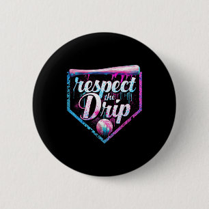 Bysebyll Drip Ice Cream Dripping Respect The Drip  6 Cm Round Badge