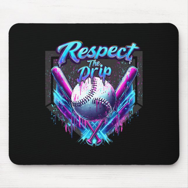 Bysebyll Drip Ice Cream Dripping Respect The Drip  Mouse Pad (Front)